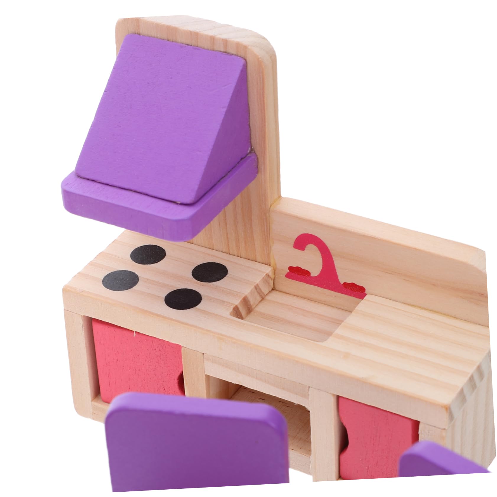 Didiseaon Mobili Per Casa Delle Bambole in Legno Set Di Mobili Per Casa Delle Bambole Fai Da Te Accessori in Miniatura Per Camera Da Letto in Miniatura Per Ragazzo Ragazza