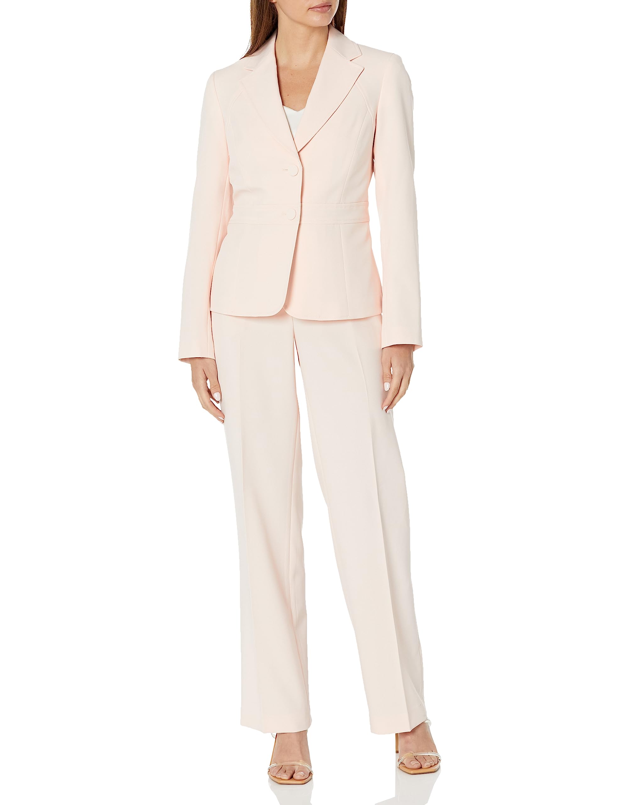 Le Suit Womens Jacket Pant Suit