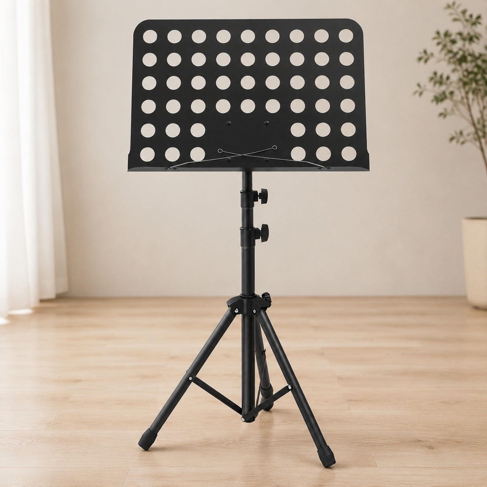Qianly Escritorio Pliable Trépied Stable Escritorio Musique Pliable Antidérapant Support Partition Réglable En Hauteur pr Répétitions, Bleu Ciel