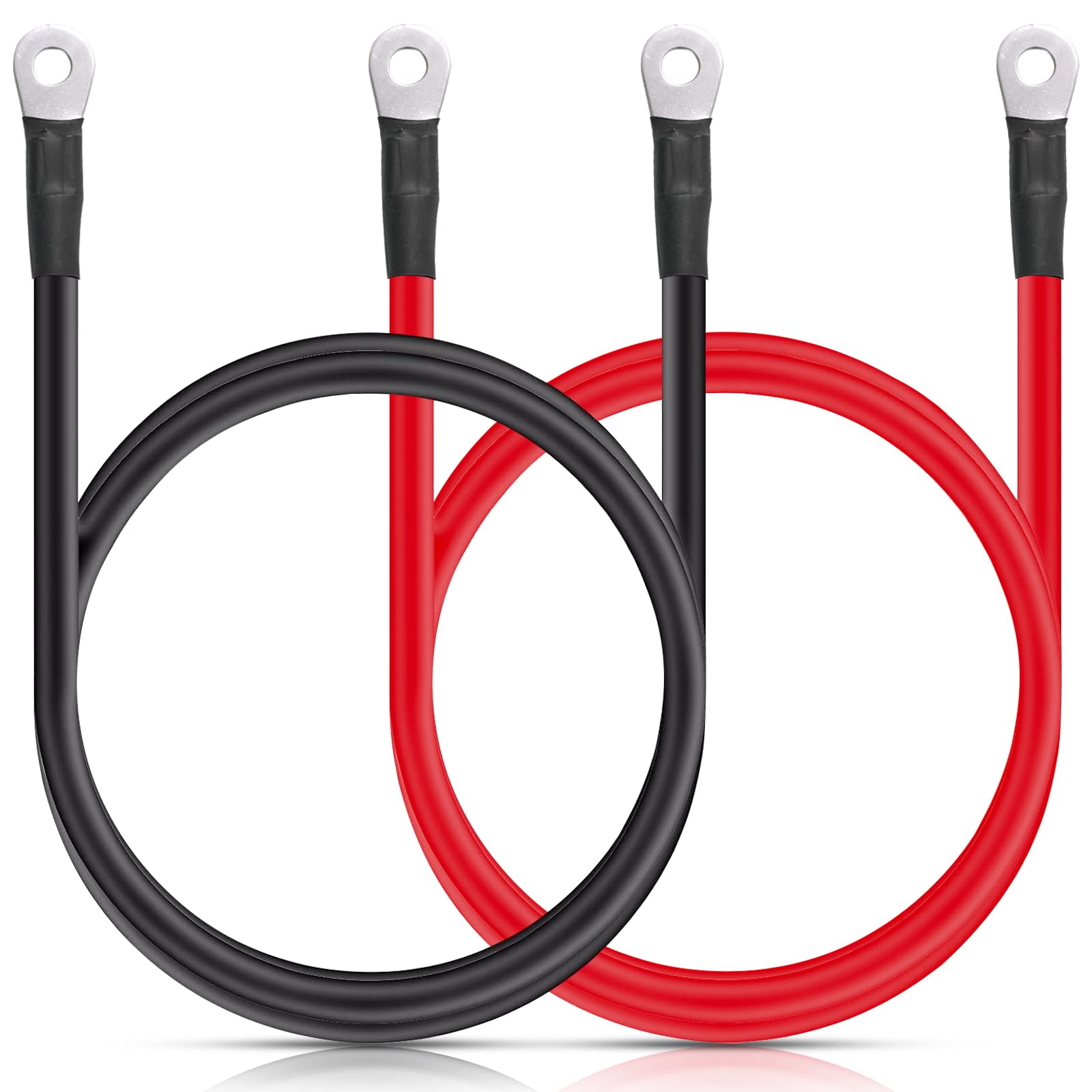 ﾊﾞｯﾃﾘｰｹｰﾌﾞﾙｷｬﾝﾋﾟﾝｸﾞ増設へ Amazon | バッテリーケーブル ブースターケーブル 20mm² 4AWG 12-24V