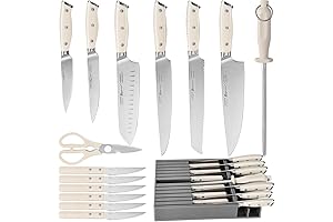 ROMANTICIST 16-Piece German Knife Set for Drawer