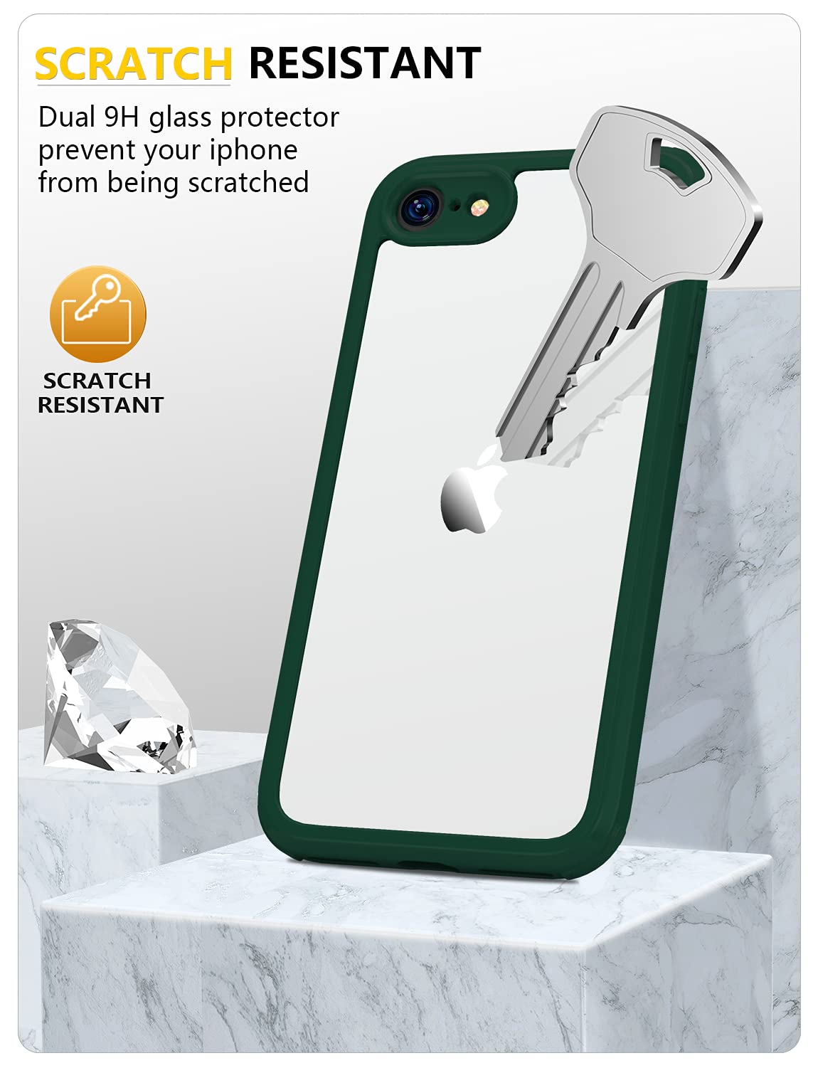 iVoler Anti Ingiallimento Chiaro Cover per Samsung Galaxy A54 5G