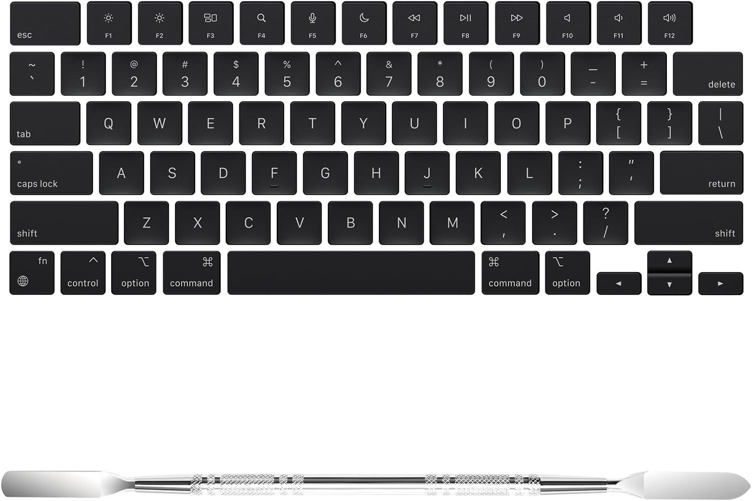 Replacement US Keyboard Keycaps Key Caps for MacBook Air 15 inch / 13.6 inch M3 M2, MacBook Pro 14 inch / 16 inch M3 M2, Full Keycap with Removal Tool