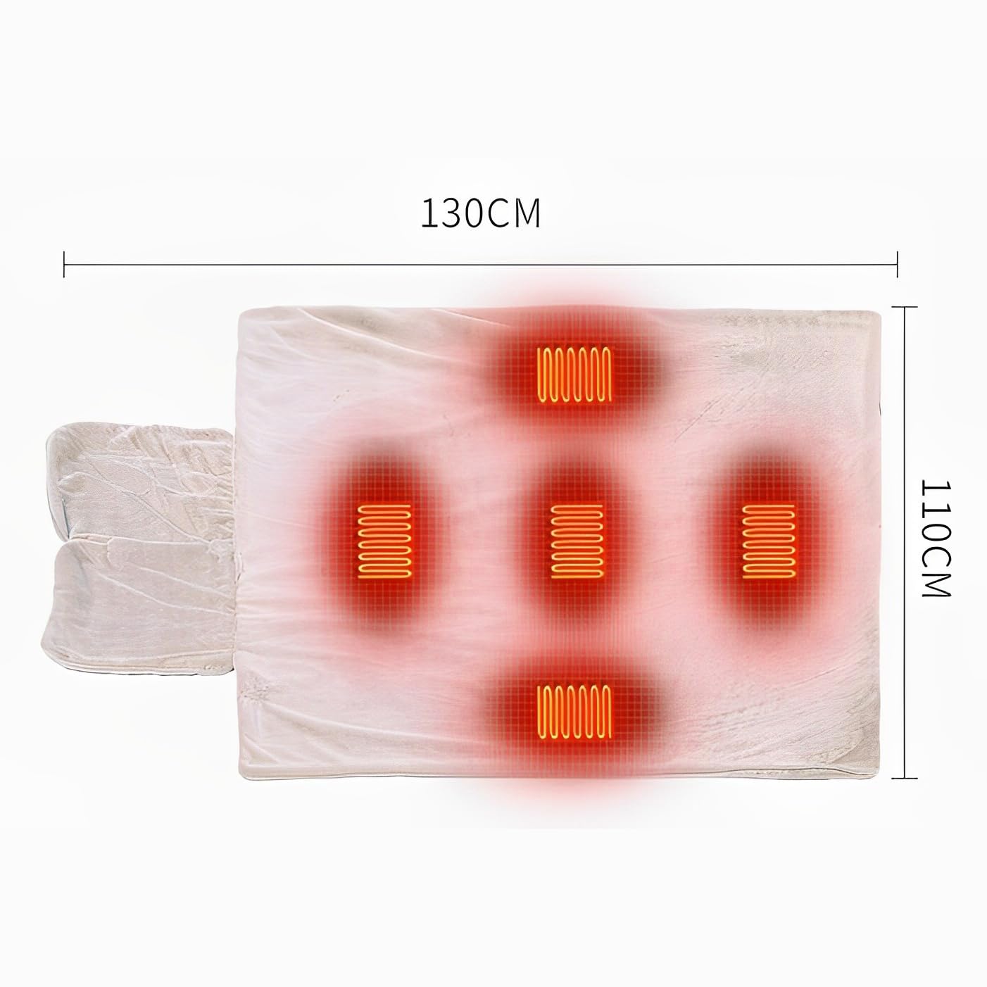 Woolala Coperta indossabile con cappuccio riscaldata USB 3 impostazioni di riscaldamento, lavabile in lavatrice, portatile, calda, morbida flanella, scialle riscaldata elettrica, per donne, uomini