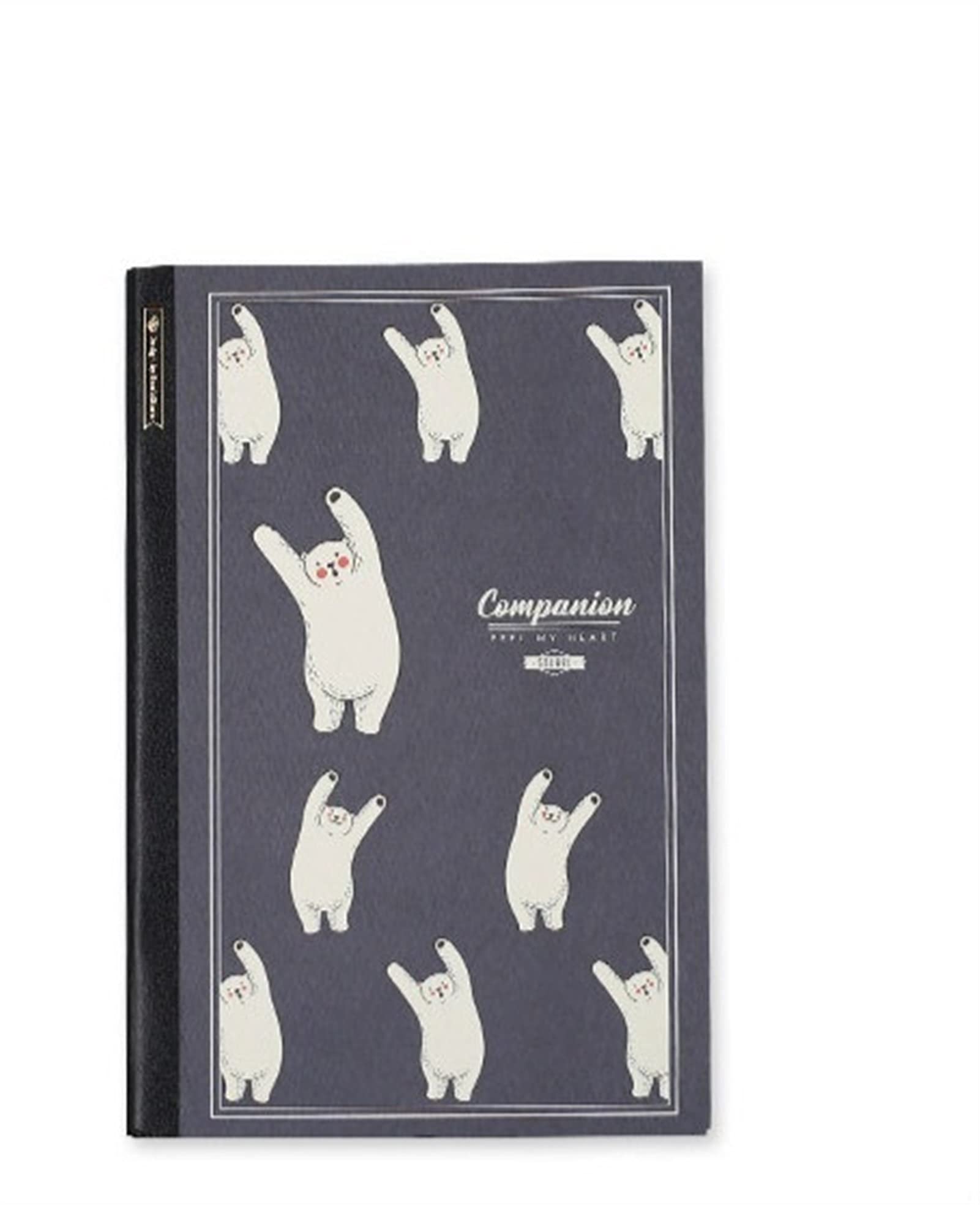 diario, Notebook Happy Animal PortableGrid Paper Book 64P Creative Agenda