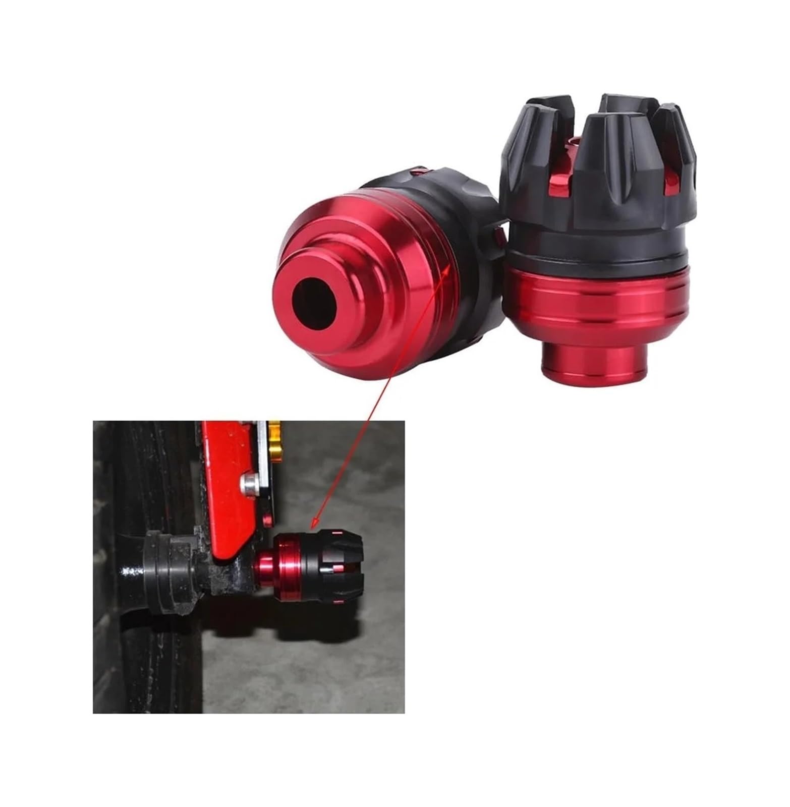 Moto Tamponi Paratelaio 1 Paio Protezioni Anticaduta Universali Alluminio CNC Moto Scooter, Forcella Anteriore, Slider Per Telaio, Crash