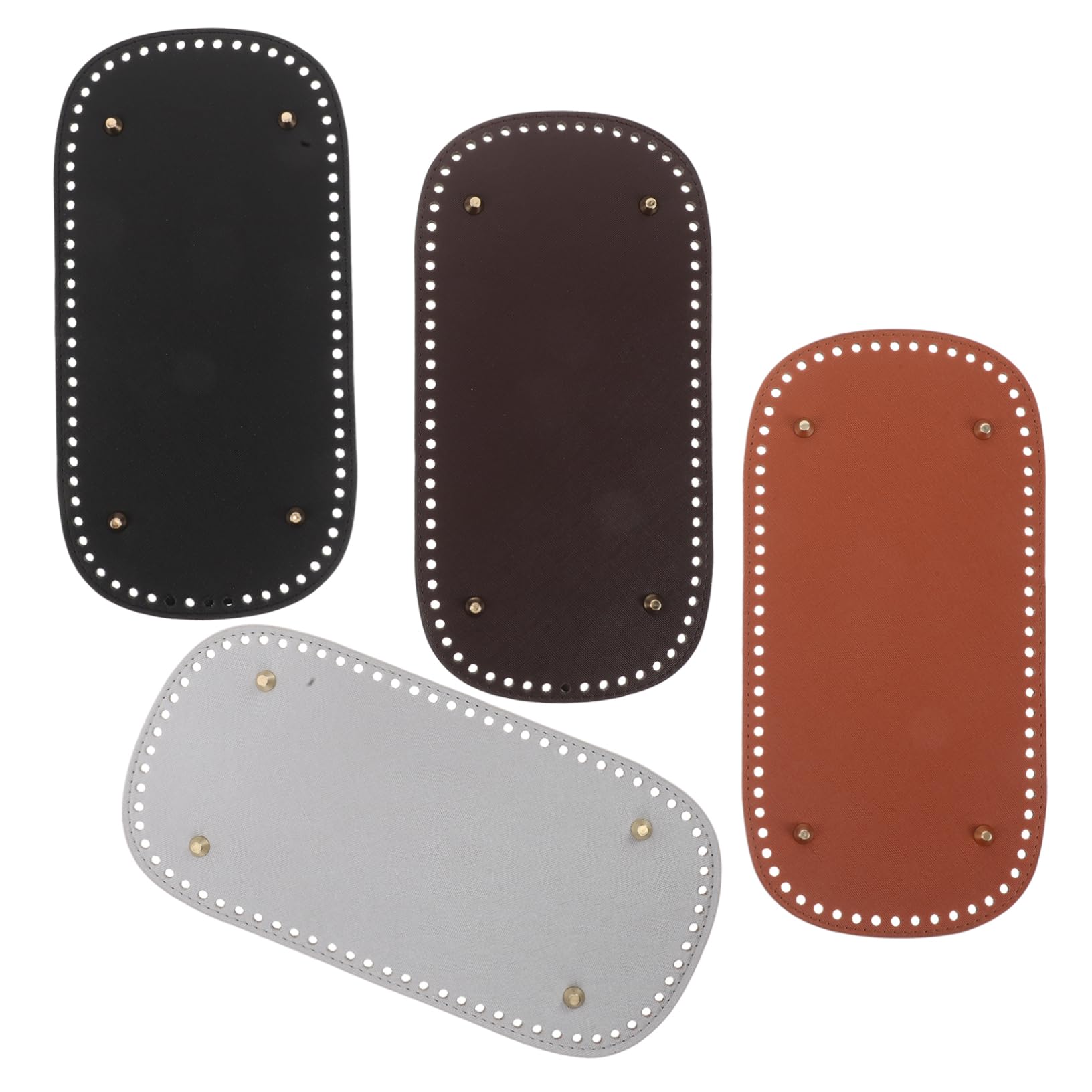 4 Stück Rechteckige Taschenbodenverstärkung aus Pu mit Komfortablem Griff und Tragbarem Design für Selbstgemacht Handtaschen und Häkeltaschen Zubehör