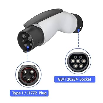 Amazon | GBTからType1へのカーアダプター、32A 7kw GB/T