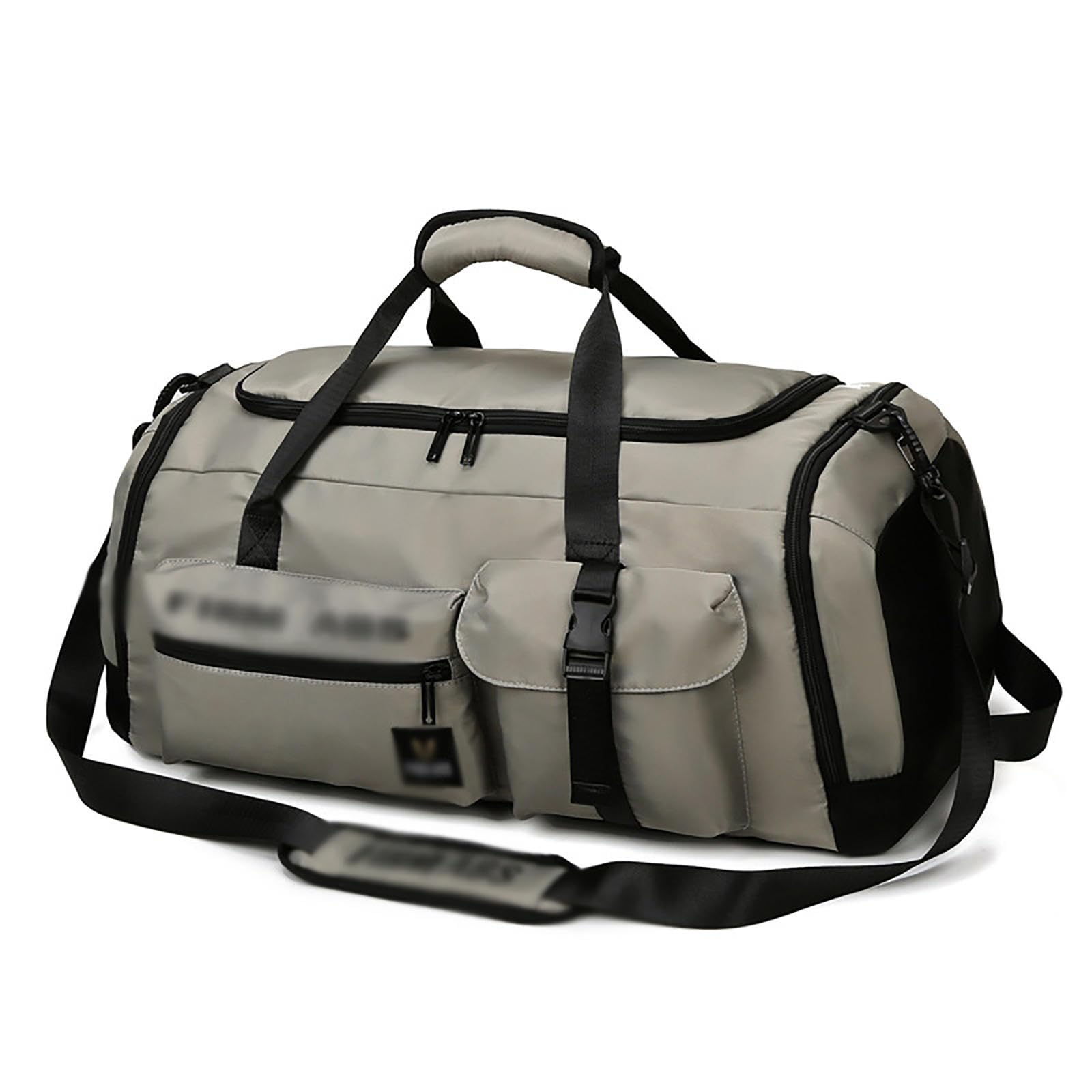 Borsone da Viaggio da 65 Litri, Borsa da Viaggio Grande Multifunzionale per Il Fine Settimana, Borsa da Palestra Sportiva Grande 3 in 1 con Scomparto per Scarpe e Vestiti Bagnati,C