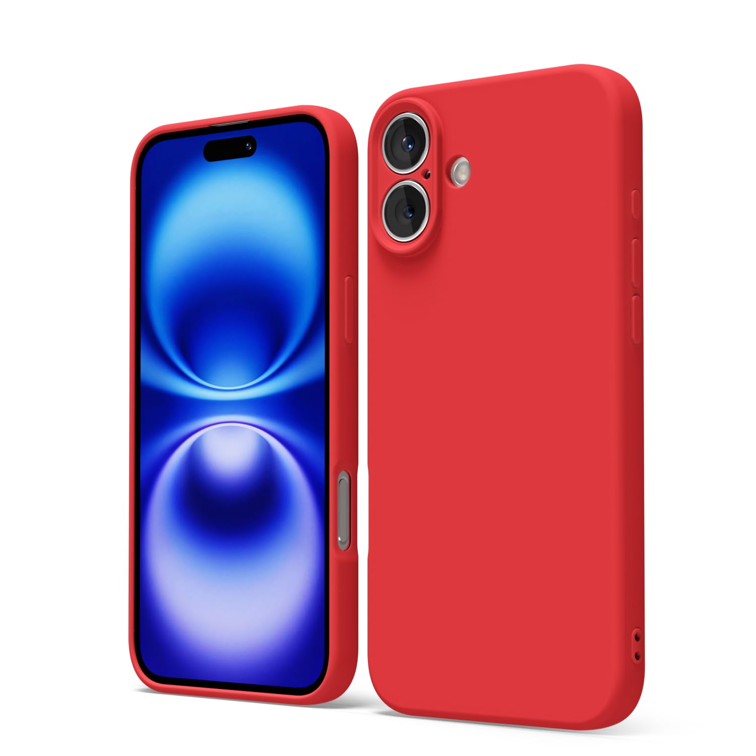 oakxco for iPhone 16 Pro Max Case Liquid Silicone, Soft Rubber Gel Elegant Aesthetic Basic Simple Cover, Cute Thin Slim TPU Matte Solid Color Plain Smooth Case for Women Girl, Light Pink — view 735