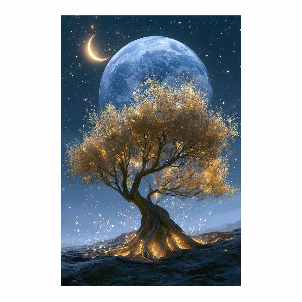 XENIOU Tree Canvas Wall Art Vibrants Rainbow Tree Art art prints, decorative paintings, for Living Room Bedroom Office Home Wall Decor.(Multicolor)-80x120cm Unframed