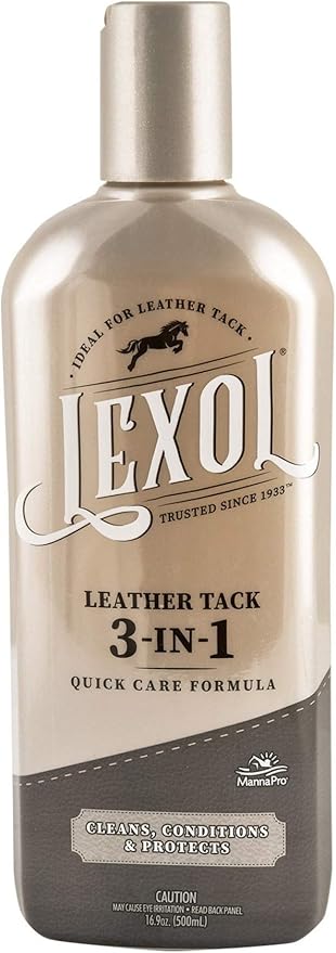 Lexol Leather Tack 3-in-1 Quick Care Formula, 16.9 Ounces