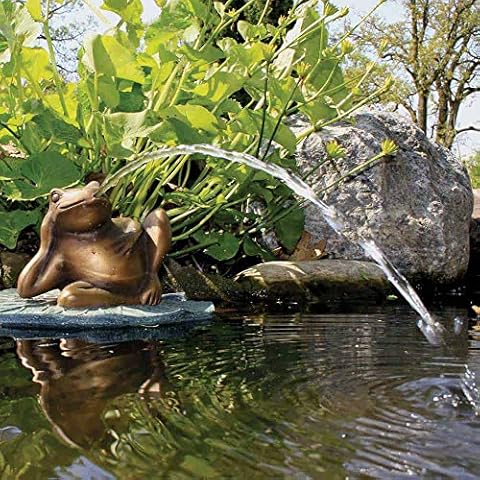 Aquascape Lazy Frog on Lily Pad Pond Water Fountain Cover