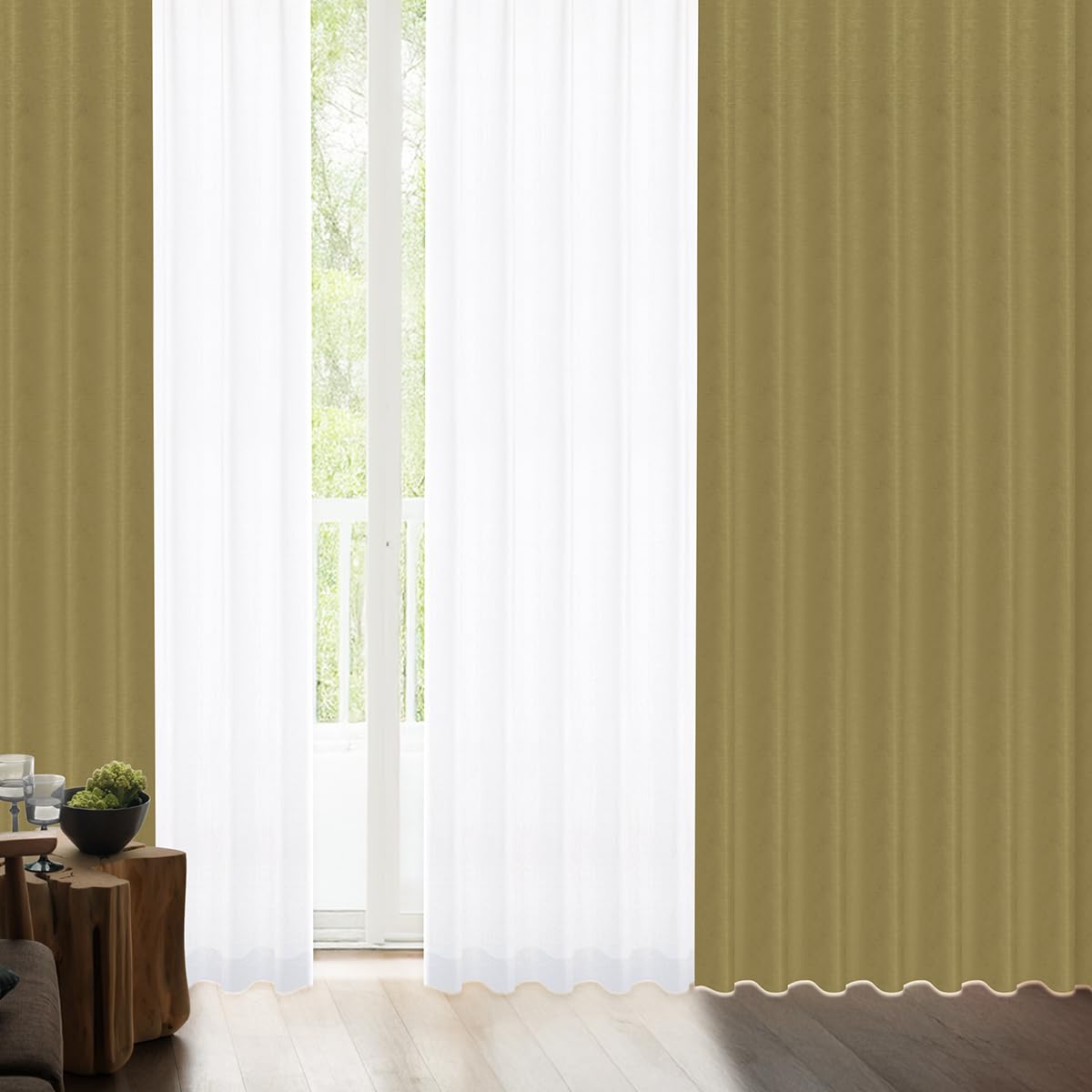 Amazon｜[カーテンくれない] 断熱・遮熱カーテン「静 Shizukaセット