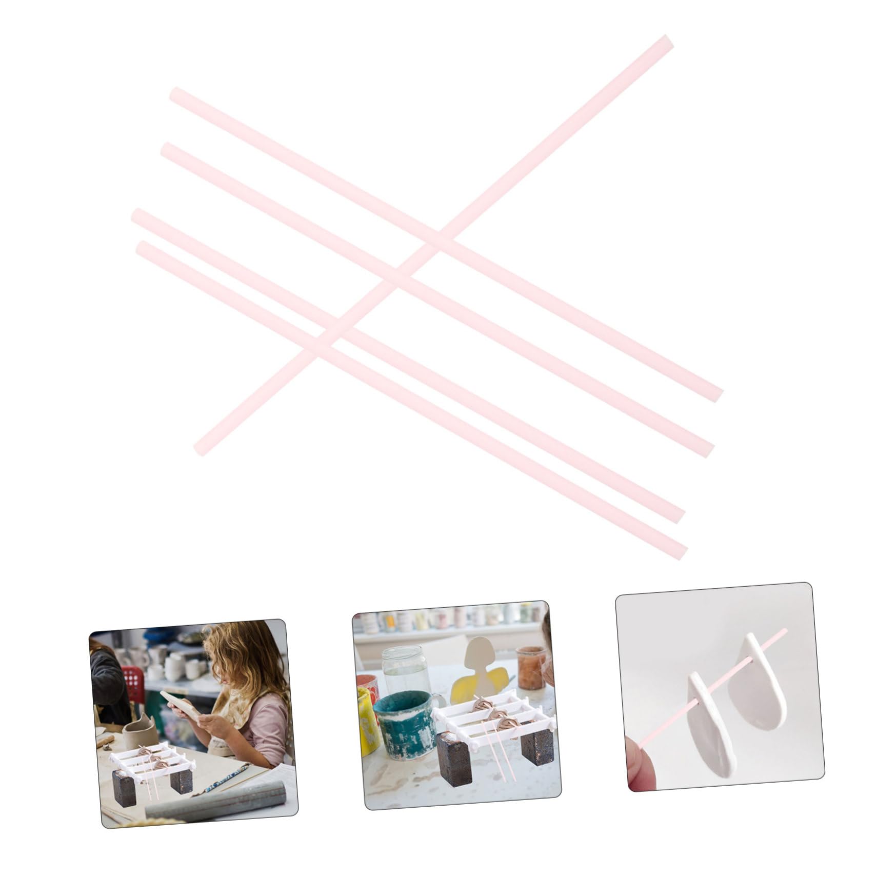 Hängende Brennstäbe Aus Aluminiumoxid Mit Aufhängestange 10.3 Zoll Ofenzubehör Für Keramikherstellung Und Schmuck Diy Werkzeuge 25 Stück Hitzebeständig