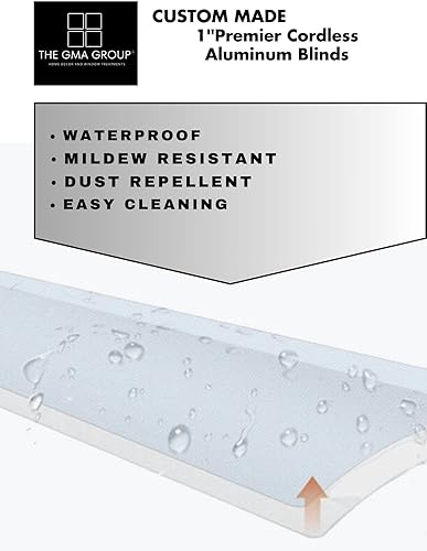 Miniatura 7 de Mini persianas de aluminio hechas a medida de 1 pulgada, elige el tamaño exacto de tu ventana a 18 pulgadas (18 pulgadas de ancho x 35 pulgadas de