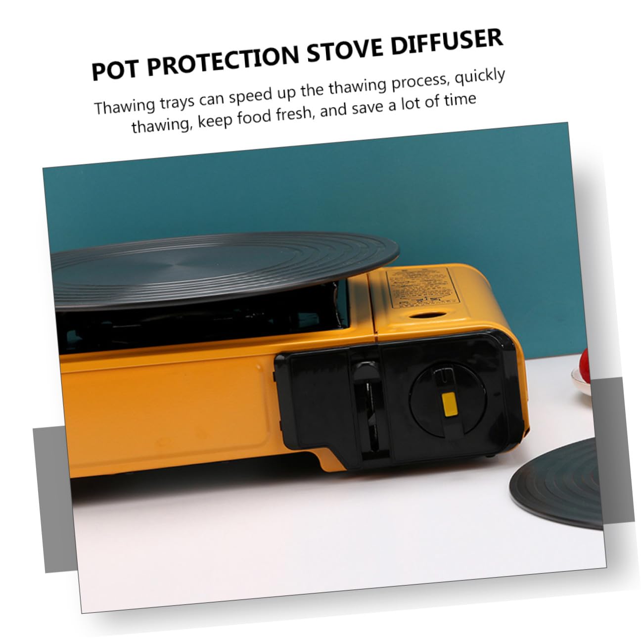 Piastra di Scongelamento Rotonda 28 CM per Fornelli a Gas Diffusore di Calore Multifunzionale per Protezione Pentole Risparmio Energetico e Mantenimento Calore in Cucina