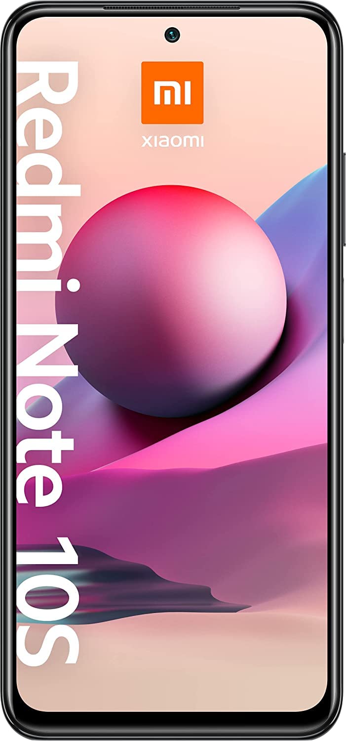 XIAOMI Redmi Note 10S Smartphone RAM 6 GB ROM 128 GB 6,43 '' AMOLED DotDisplay 64 MP Kamera 33 W Schnellladung MediaTek Helio G95 3,5 mm Kopfhörerbuchse 5000 mAh (typ) Akku Grau [Globale Version]