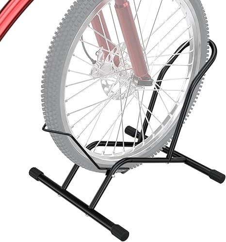 UNITEDPOWER Soporte de piso para bicicleta, soporte de estacionamiento independiente ajustable para almacenamiento de bicicletas para interiores,