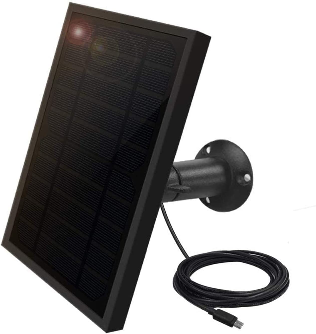 Active Pixel 5W Solar Panel with Adjustable Mounting Bracket, Solar Panel Charger Power for Rechargeable Battery Security Camera