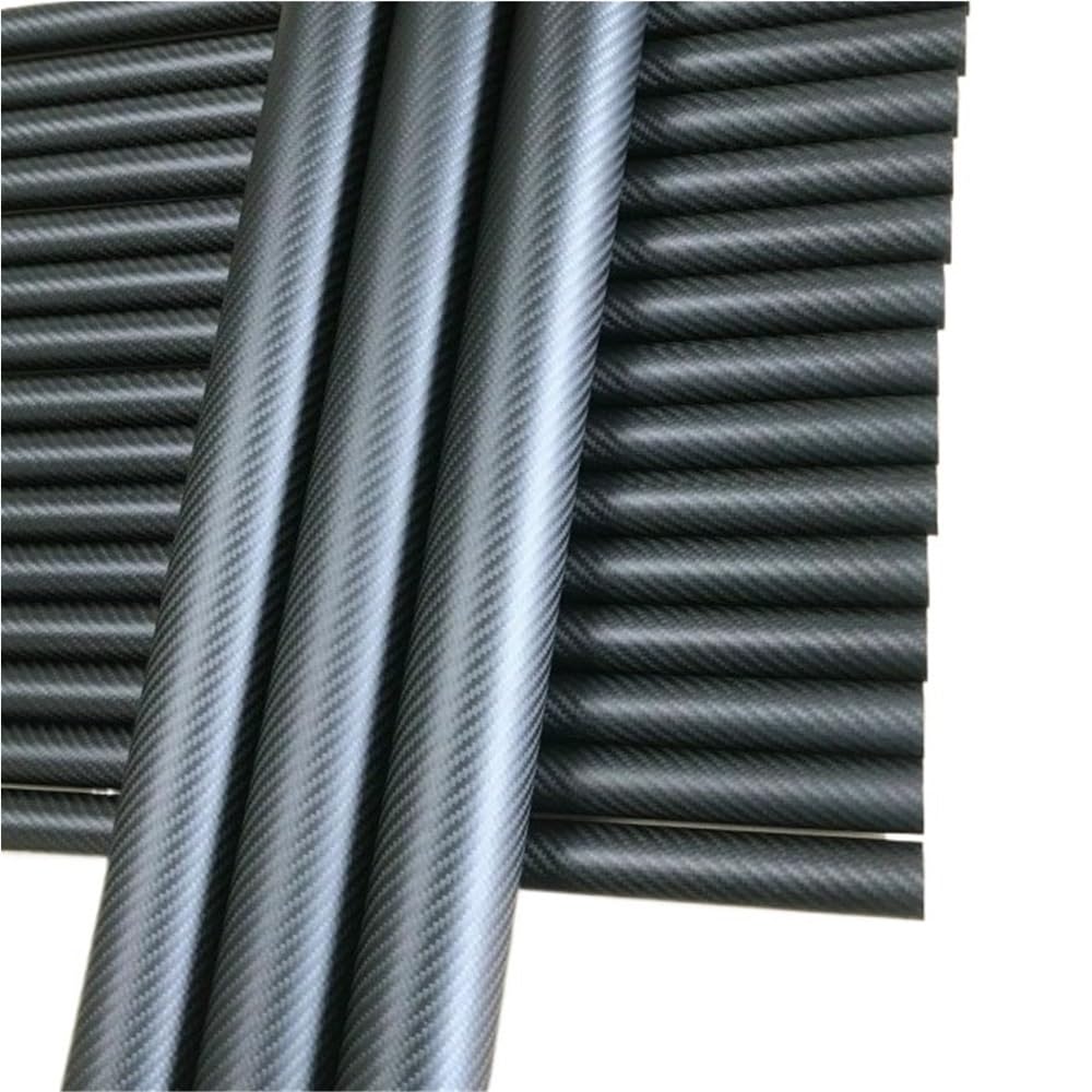 Eje de fibra de carbono Tubo de fibra carbono sarga 3K, longitud 1200-2000 mm, accesorios for modelos robot, tubo resistente, 1 pieza(22x18x1500MM)