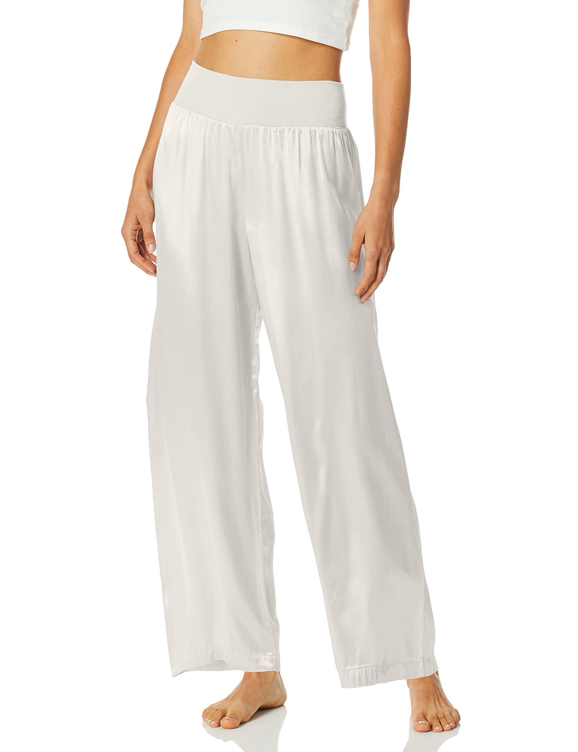 PJ Harlow Damen Lola Pyjamahose, Perle (Pearl), Medium