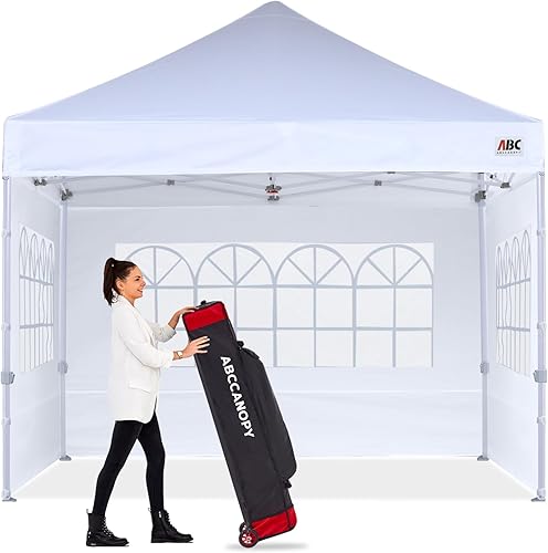 ABCCANOPY Carpa para exteriores,10 x 10pies, quiosco plegable para fiestas, bodas, cobertizo instantáneo con elegantes ventanas tipo iglesia,