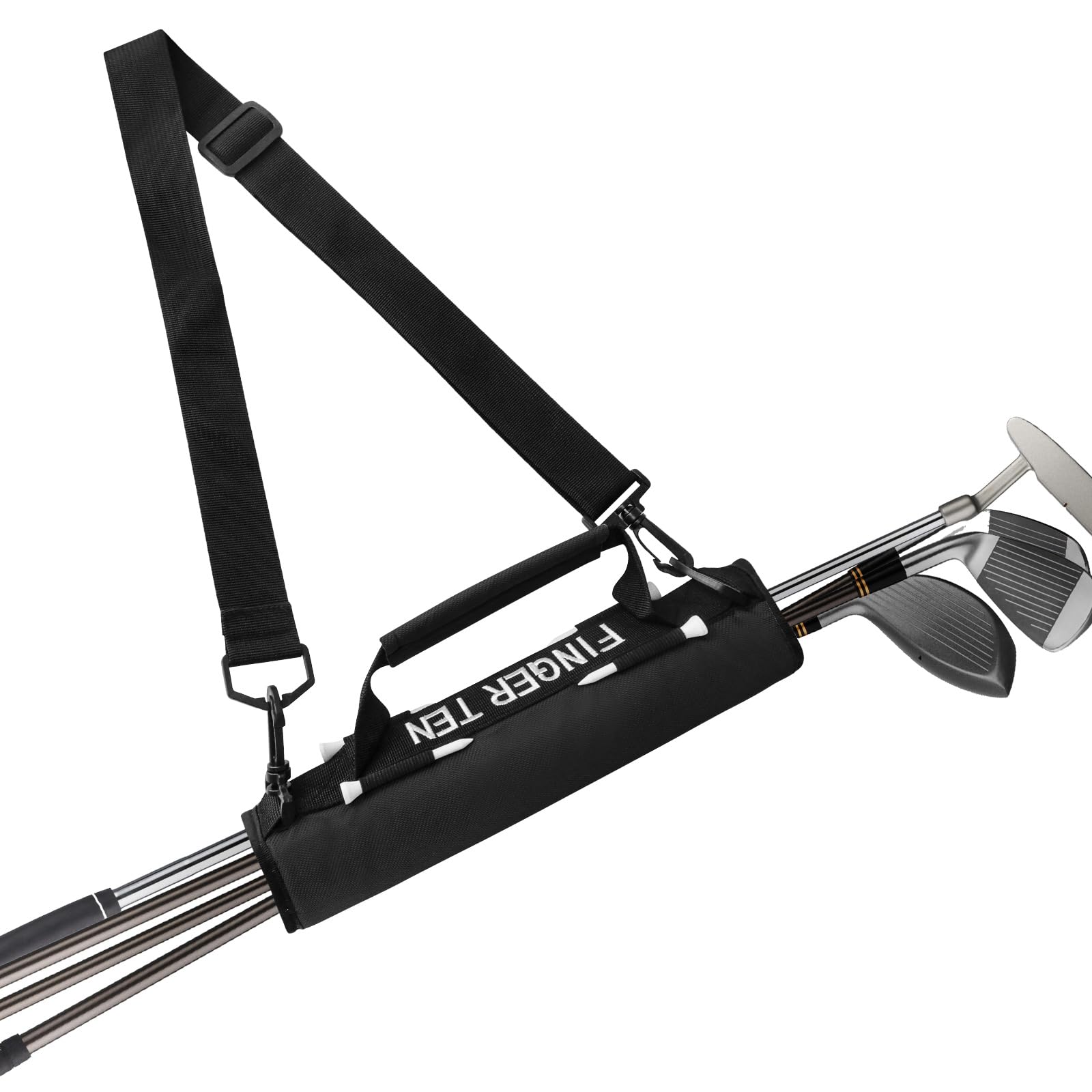 FINGER TEN Golf Club Bag Mini Lightweight for Men Women Ladies Kids with/Without Ball Pouch Pack, Portable for Driving Range Carrier Course Training Case