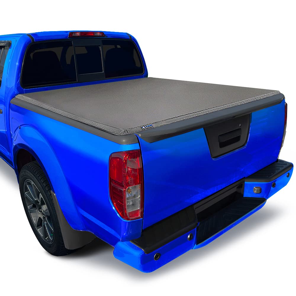 Photo 1 of Tyger Auto T3 Soft Tri-fold Truck Bed Tonneau Cover Compatible with 2005-2021 Nissan Frontier; 2009-2012 Suzuki Equator | 6' Bed | TG-BC3N1029 | Vinyl 6' (73") Bed Folding 2005-2021 Frontier