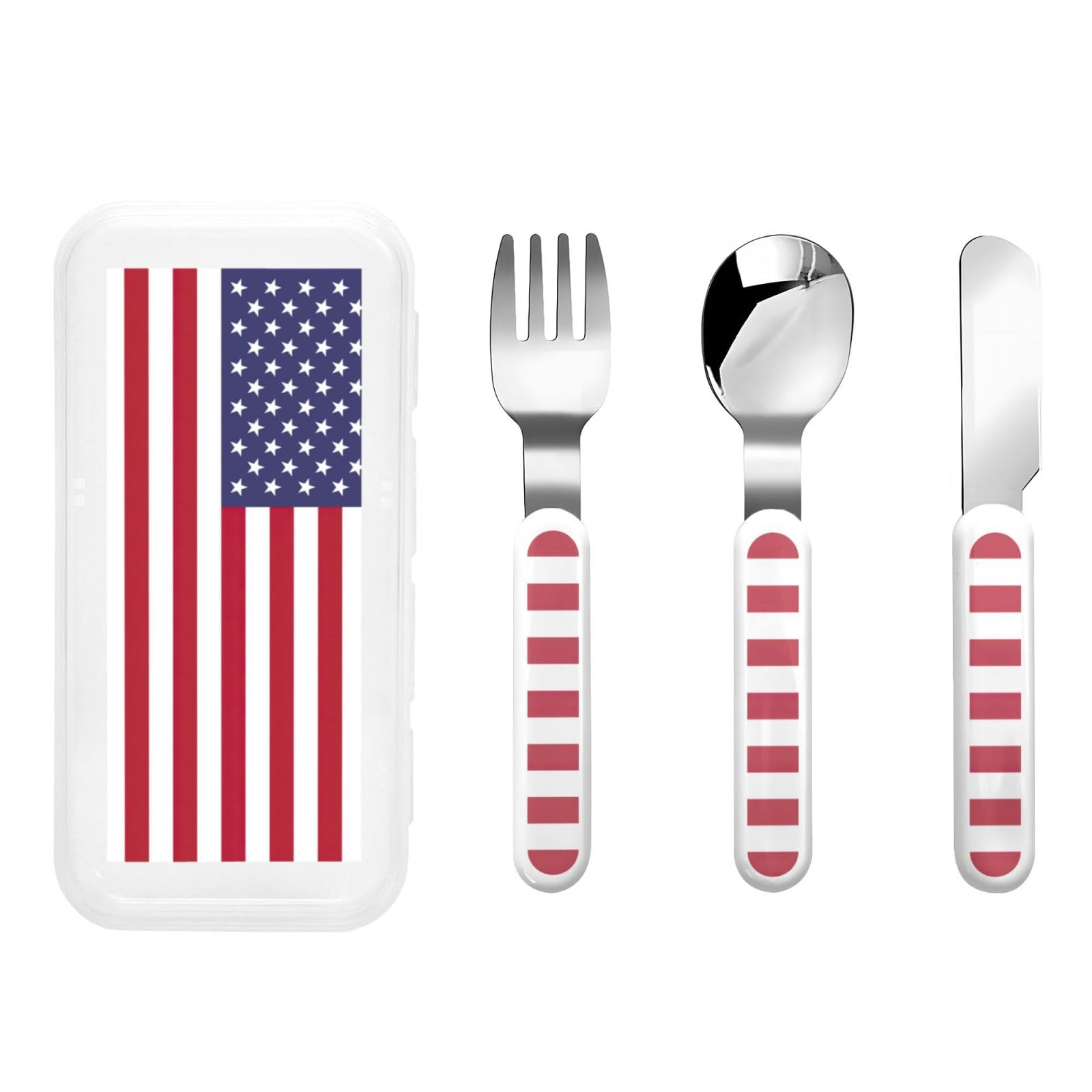 American Flag Stainless Steel Cutlery Set Stainless Steel Cutlery Fork Spoon And Knife For Daily Meals