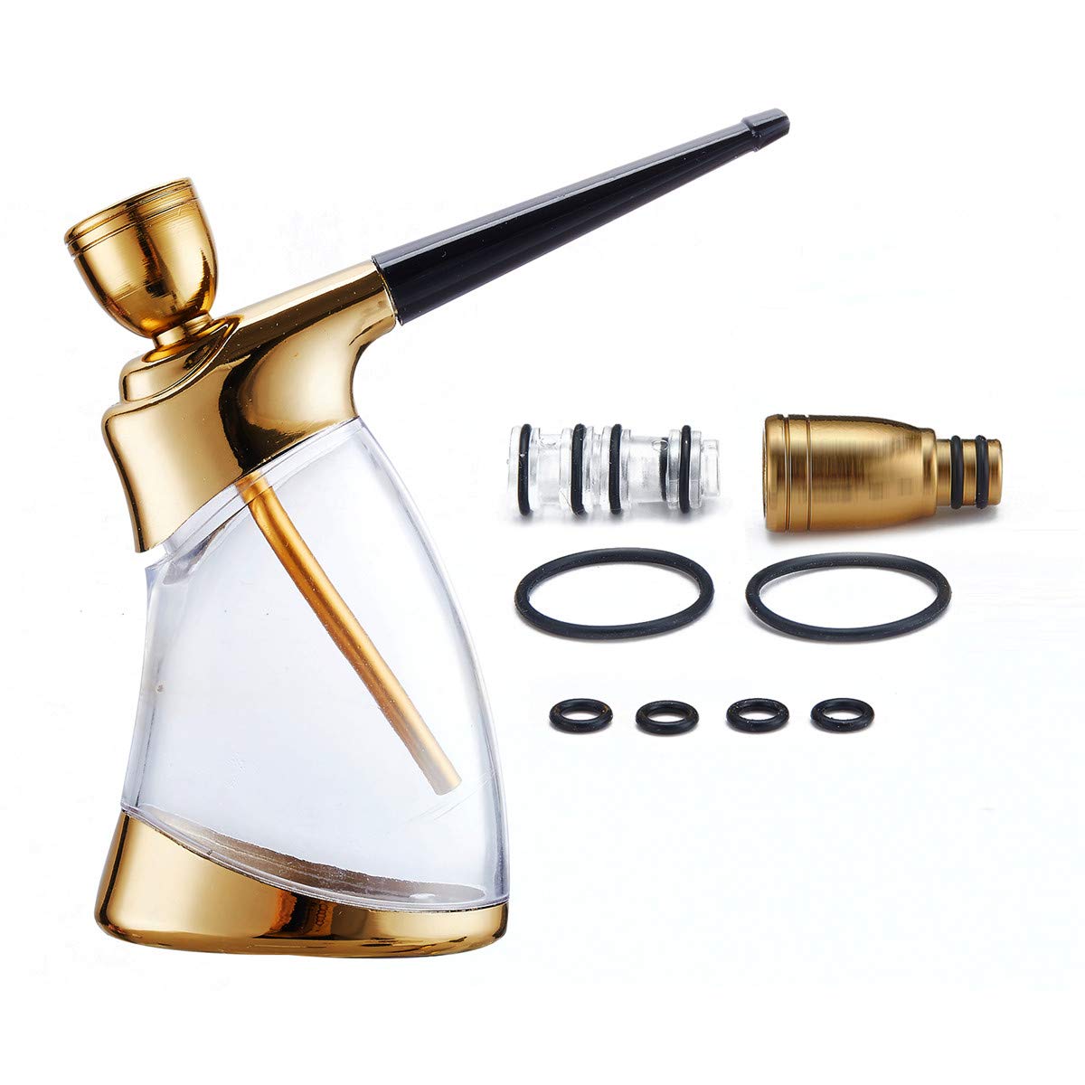 Mini Hookah, Portable Mini Hookah Set with Shisha Accessories Handheld Hookahs Set Gifts for Boyfriend Father Husband or Friends Golden(Golden)