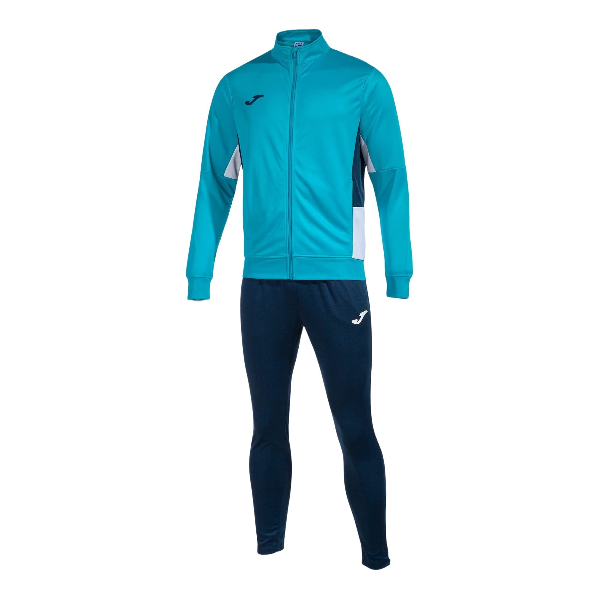 Joma Men's Danube Ii Tracksuit, Turquoise Fluorine White Marine, 3XL