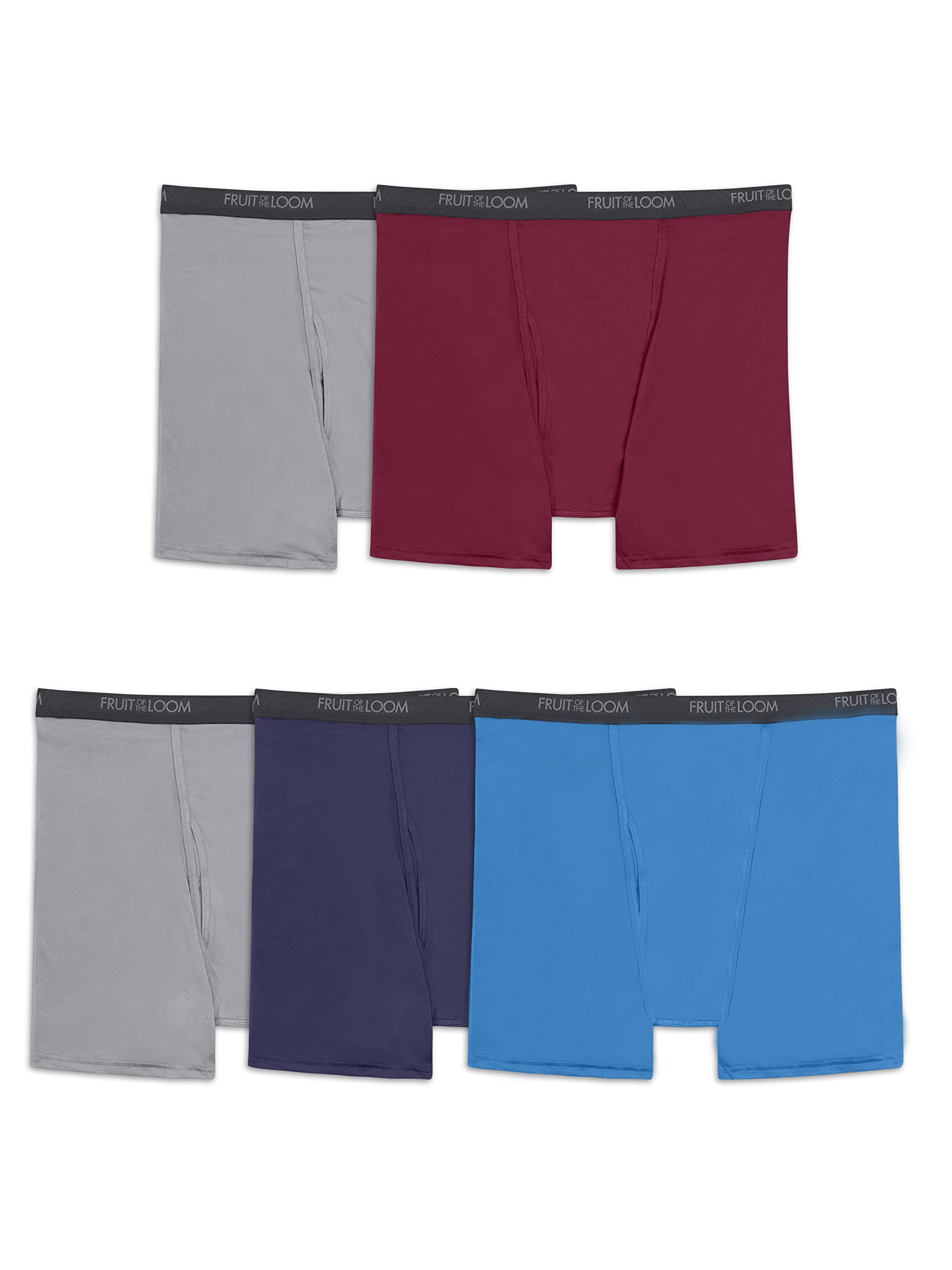 Men's Micro Stretch Boxer Briefs, Designed to Move with You, Lightweight & Moisture Wicking