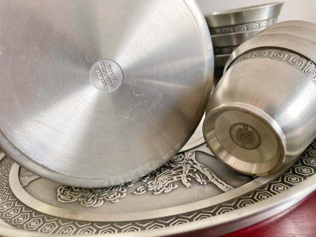 Amazon.co.jp: ロイヤルセランゴール ピューター 茶器セットFour