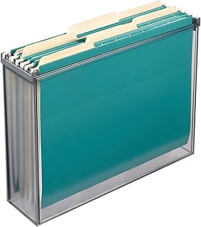 STORi STAX Plastic Hanging File Holder | Slim Profile Letter-Size Hanging File Organizer | Easily Sort Important Documents...