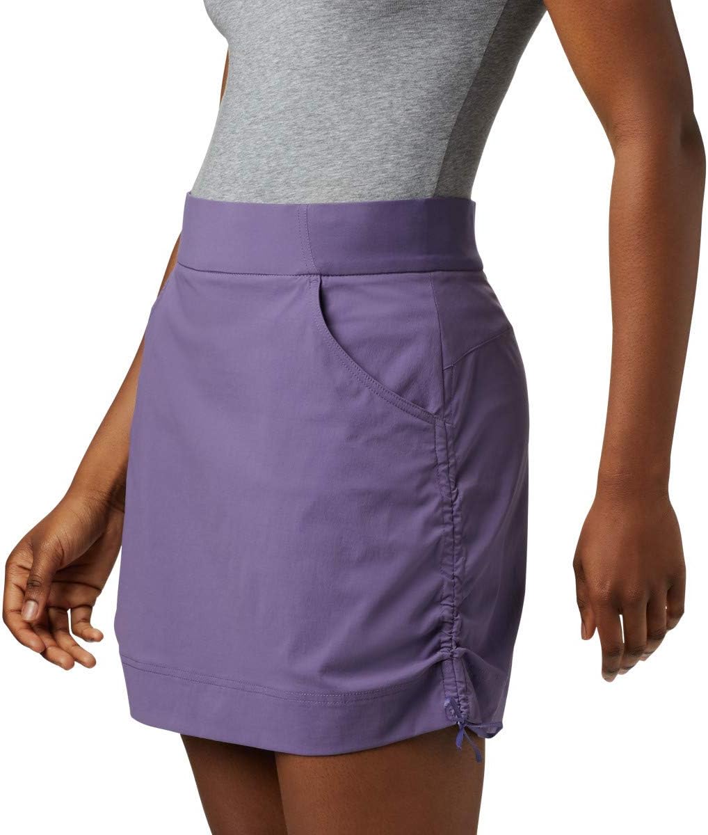 Columbia Women's Anytime Casual Skort, Water & Stain Resistant Skirt, Plum Purple, Small