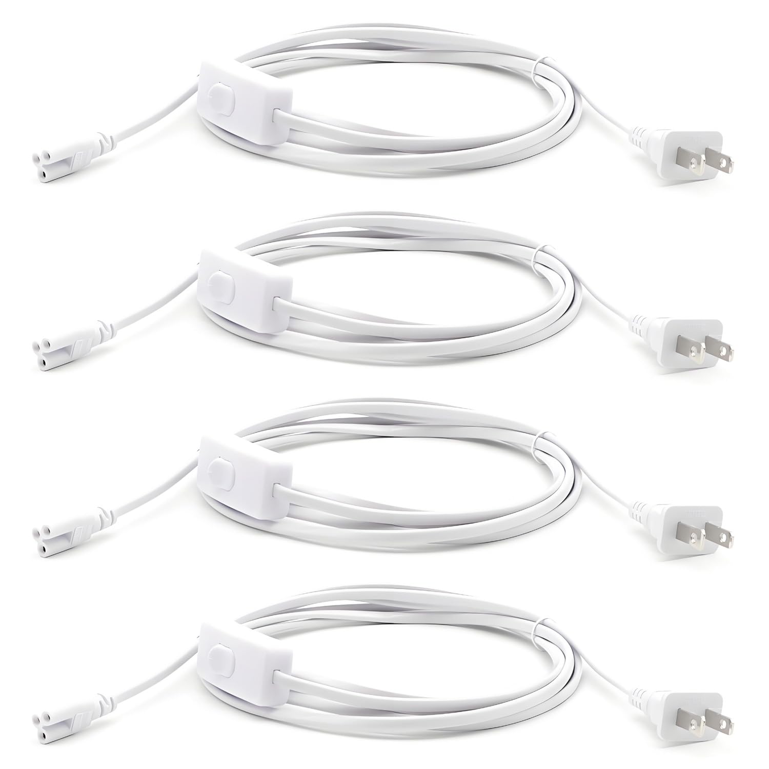 10FT (118-7/64") T5T8 Tube Light Fixture LED Linkable Cord, Double End Connector Cable, Power Extension Wire For LED Integrated Single Fixture, Shop