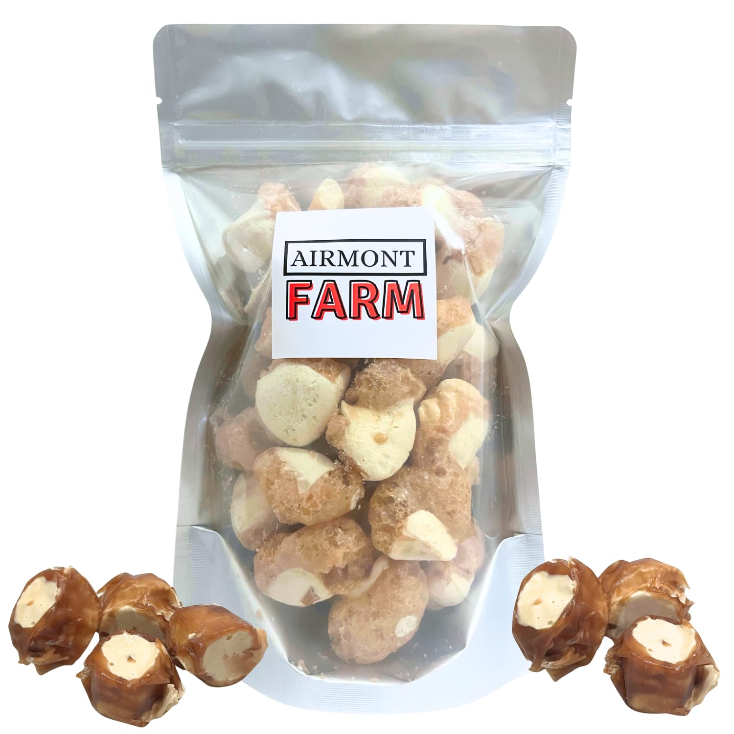 Freeze-Dried Candy Salt Water Taffy 2 oz - Cut To Bite Sized Pieces - Ships In Box - Deliciously Crunchy, Intense Flavor, Lightweight Snack (Chocolate Caramel Mocha)