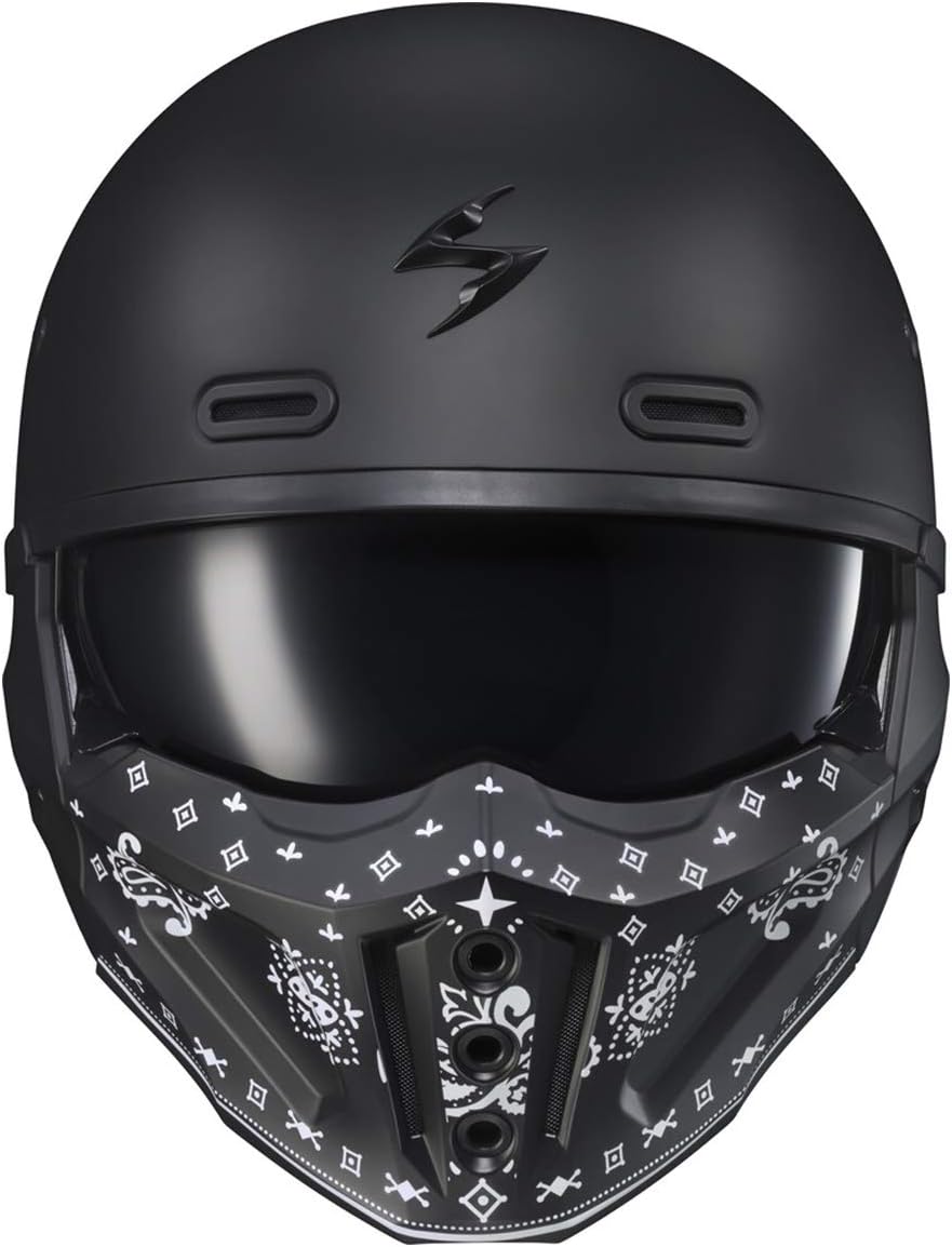 ScorpionEXO Covert X Bandana Chin Cover (Cement Grey) : Automotive