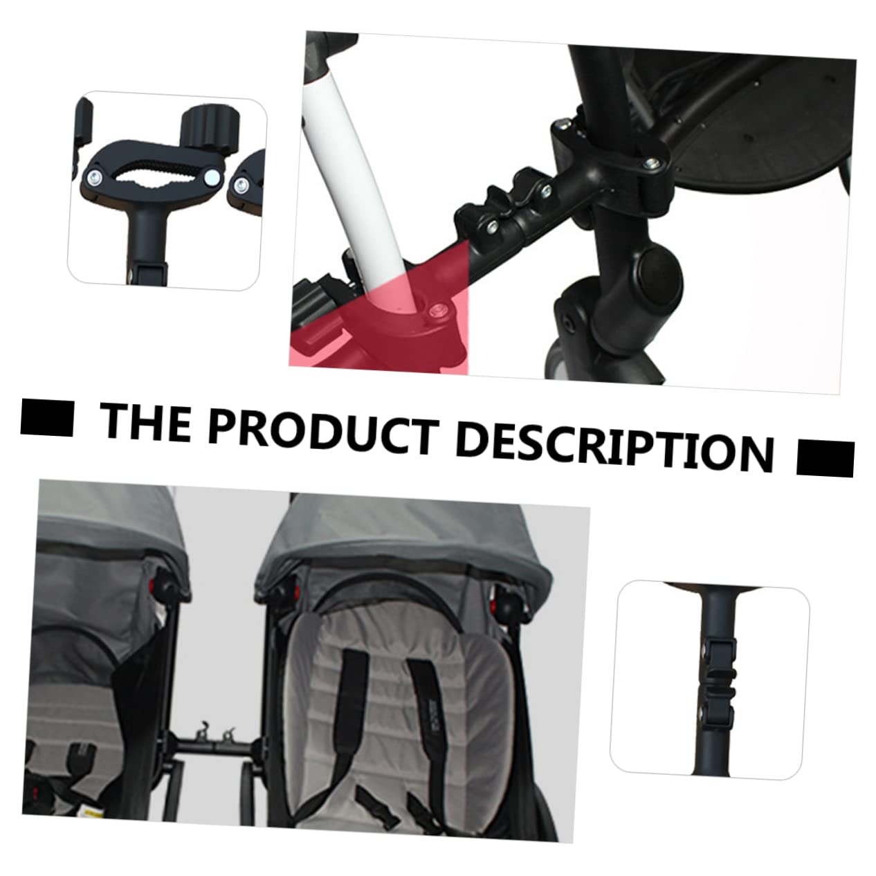 BESTonZON Ajustable Para Cochecito Parasol Carrito Bebe Adaptabilidad Para Carritos Gemelos