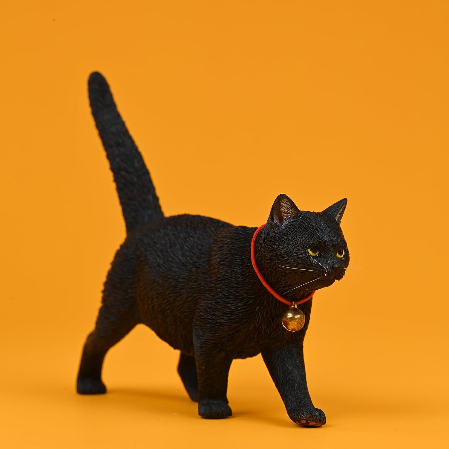 JXK Walking Cat Figurine, Resin Cat Statue with Intricate Texture Details, Cat Gifts for Cat Lovers, Home Decor for Cat Lovers