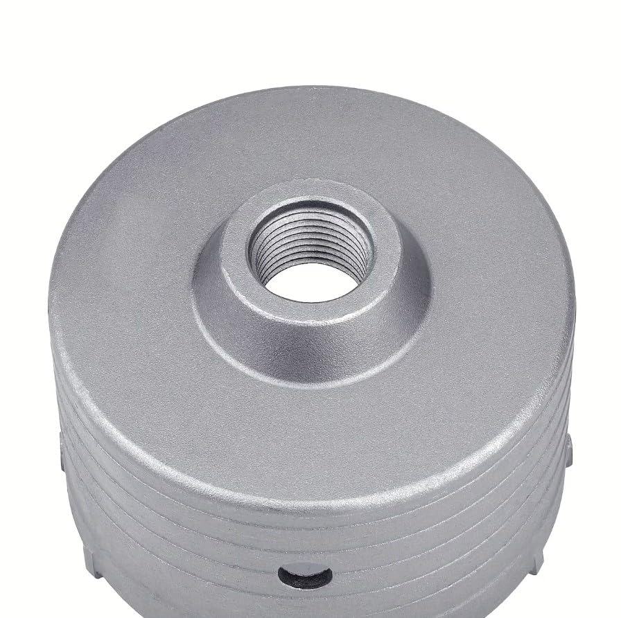 CAROTATRICE FRESA A TAZZA DA 160 mm CON ASTA SDS PLUS (DIAMETRO PERNO 10mm) LUNGHEZZA 350 mm PER FORARE CEMENTO (NON ARMATO) CALCESTRUZZO, MATTONI, PIETRA