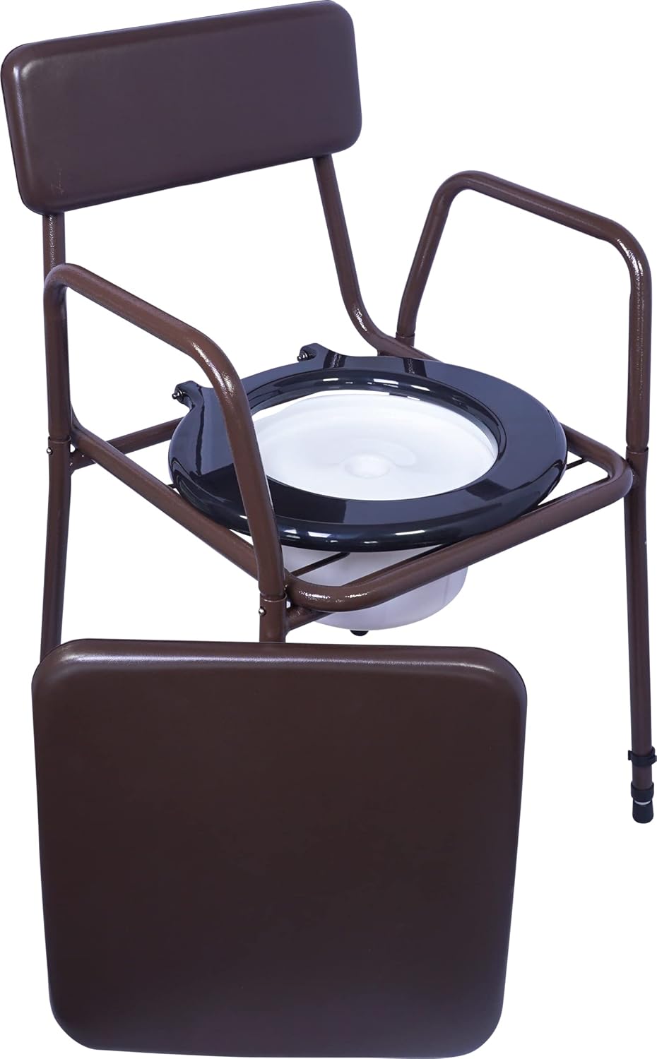 Aidapt Bedside Commode Chair.Height Adjustable,Detachable Arms,Side