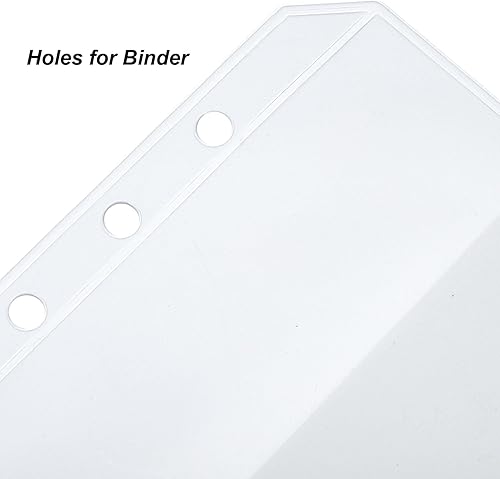 Miniatura 3 de PATIKIL Carpeta A5, 4 bolsillos, paquete de 12 unidades de PVC con cremallera de 6 agujeros, carpetas para documentos, impermeable, almacenamiento