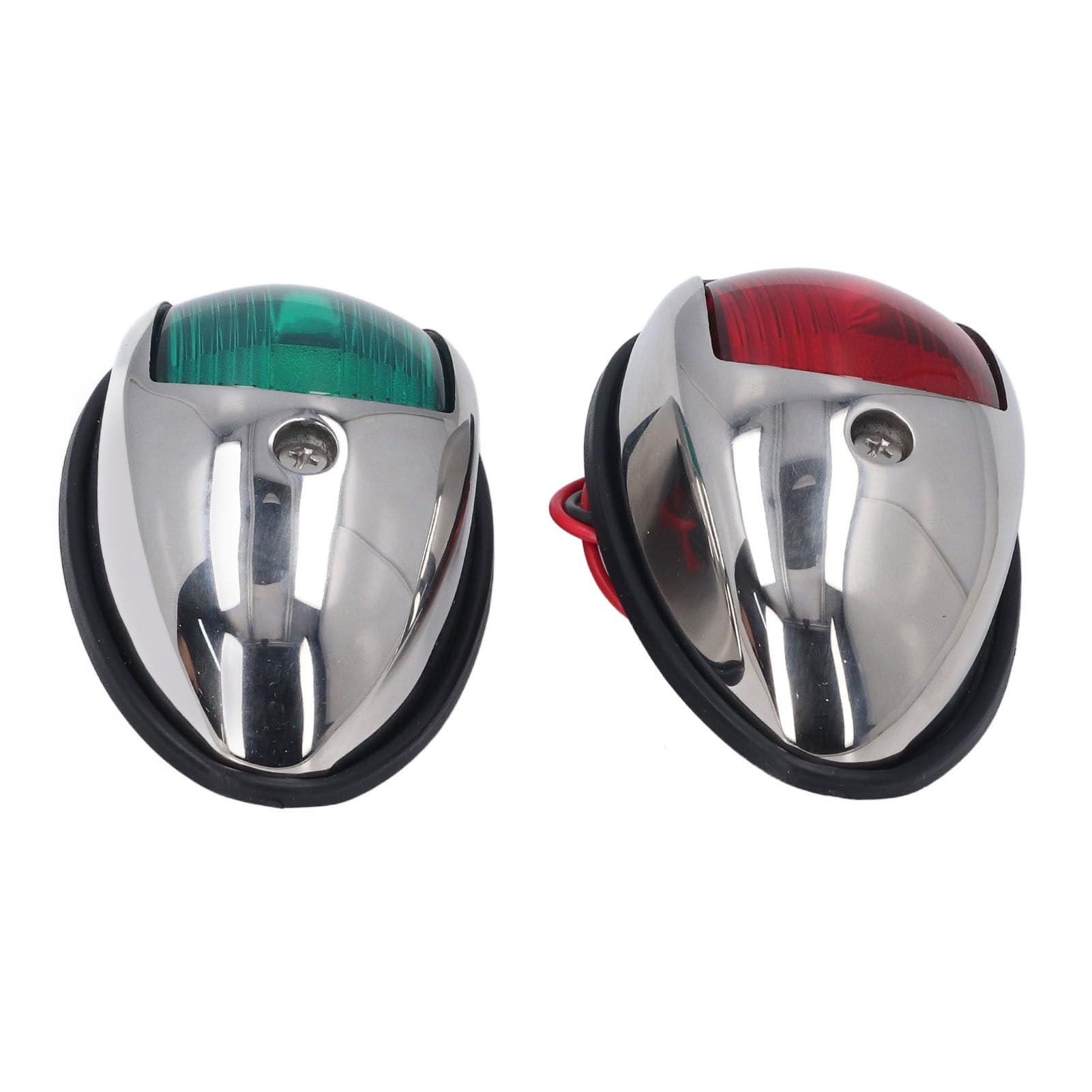 Luci di navigazione per barca, luce LED rossa e verde, impermeabile, in acciaio inox SS316, DC12V 24V, 1.2W, 112.5°, USCG 2NM