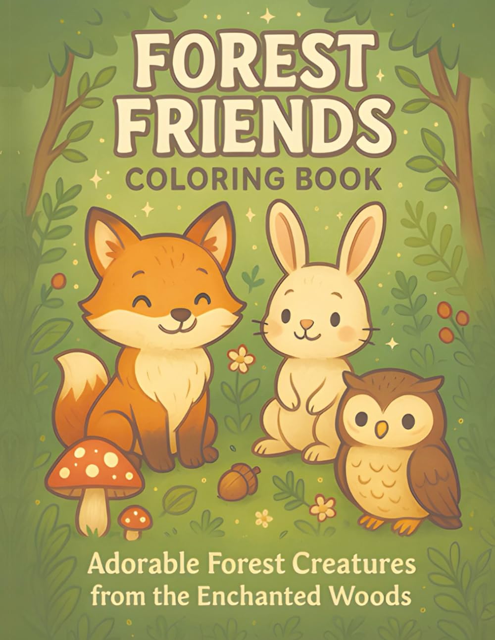 Forest Friends Coloring Book: Forest Creatures from the Enchanted Woods
