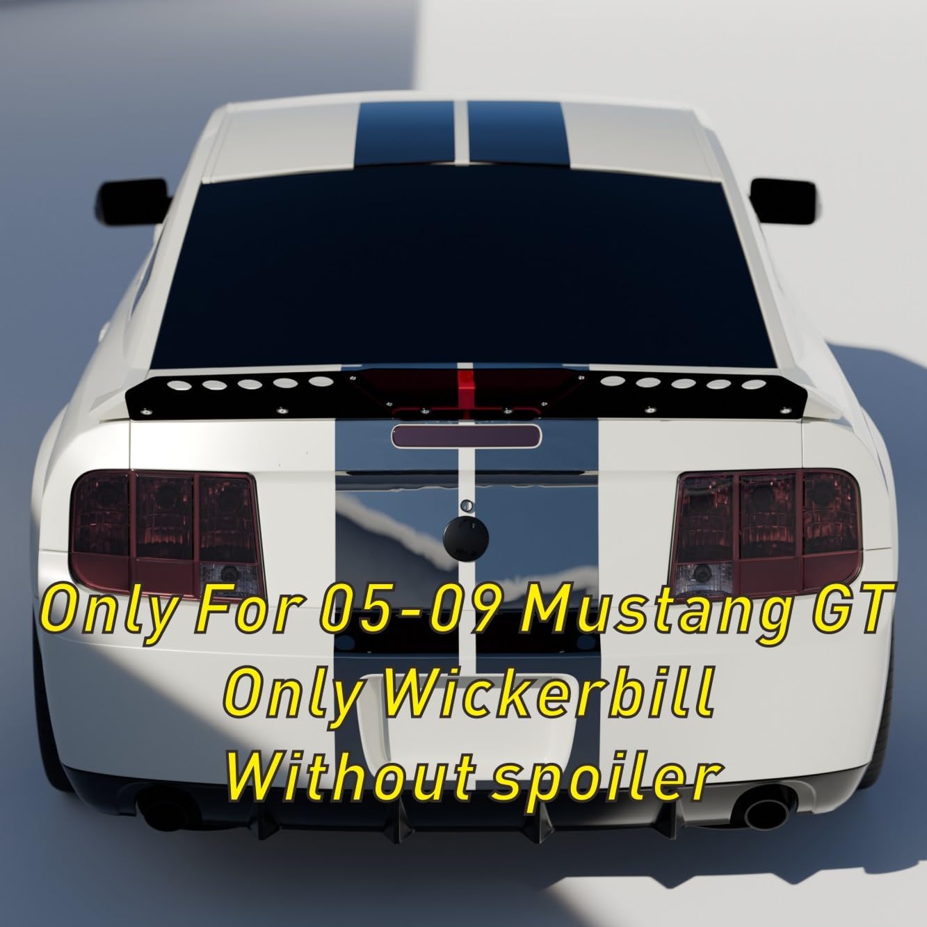 Only Wickerbill for 2005-2009 Mustang GT Spoiler Wing