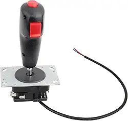 Joystick de voo de 8 vias com gatilho, joystick de voo de simulação de jogo de computador para jogo