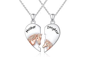 S925 Sterling Silver Mother Daughter Granddaughter Family Heart Pendant Necklace