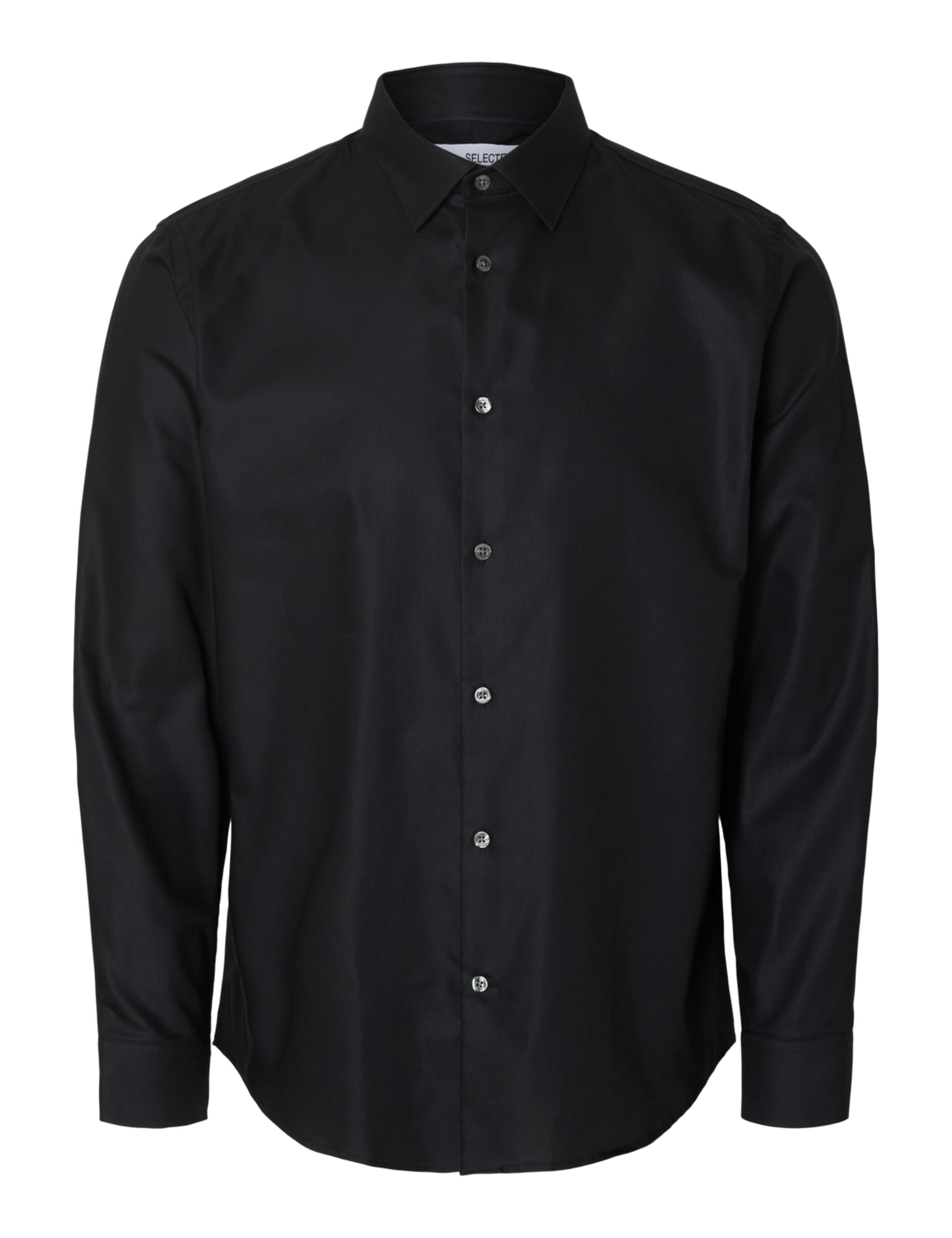 SELECTED FEMME Slhslimclark Shirt Ls Noos, Black, S